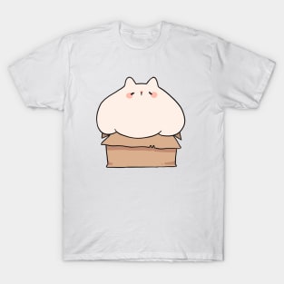 Chubby Cat in a Box T-Shirt